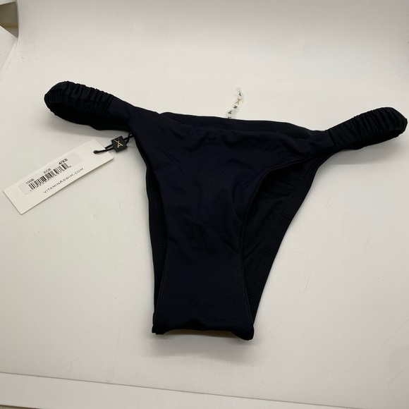 NWT Vitamin A Zuri Bikini Bottom in Black. MSRP $110. Size:4/XS - Picture 4 of 12